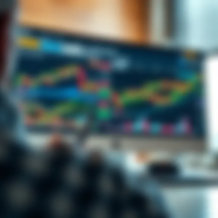 Illustration of risk management concepts with charts and protective strategies in forex trading