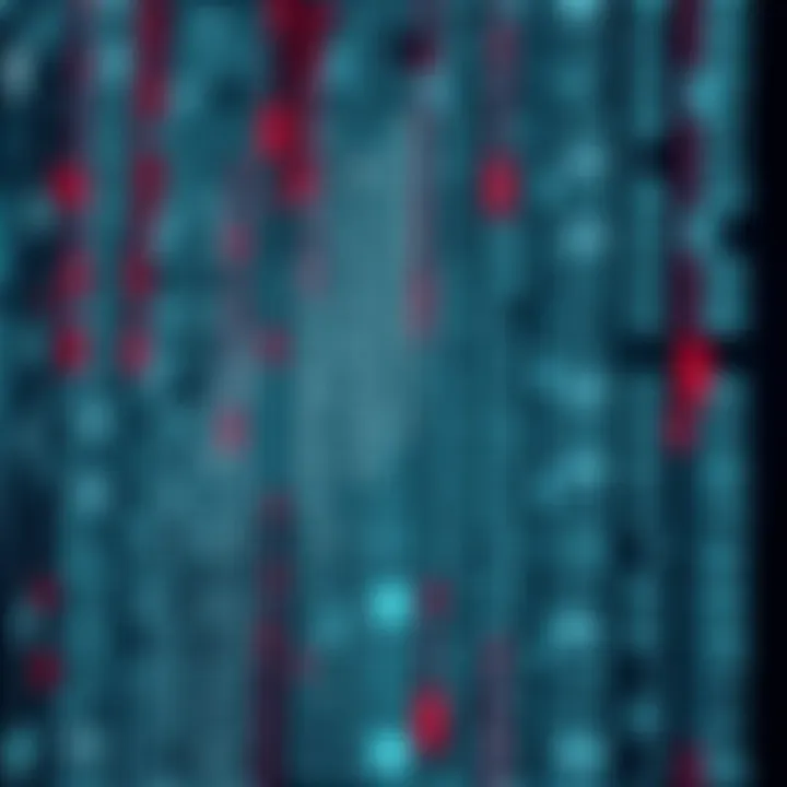 Illustration showing binary code overlaying a map highlighting Kenya's digital infrastructure