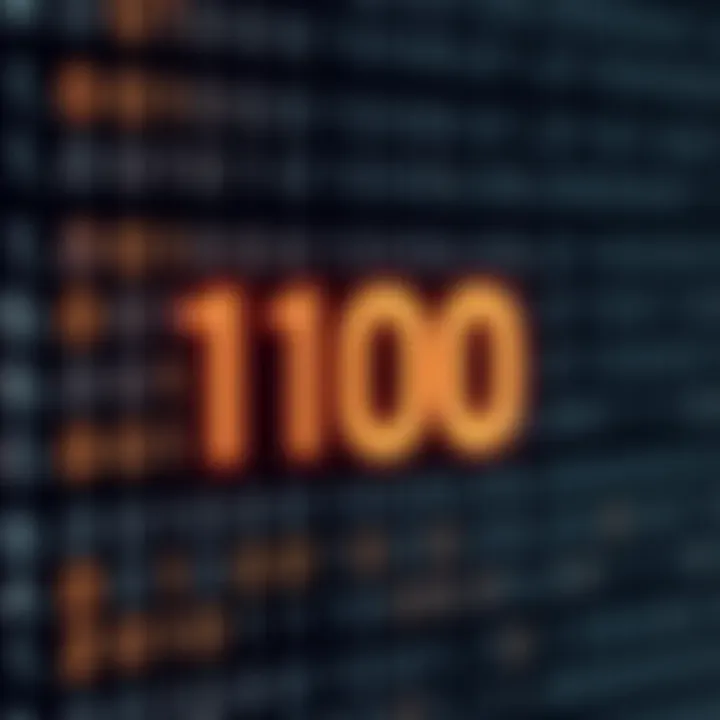 Illustration of binary number representation highlighting place values and their powers of two