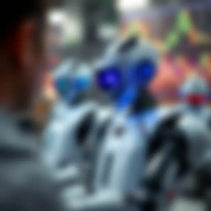 Visual representation comparing different types of binary trading bots and their features