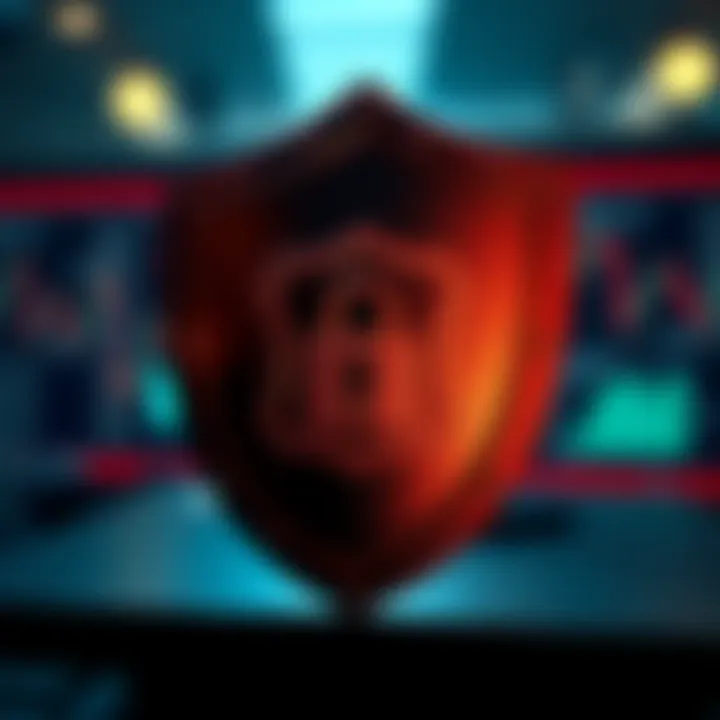 Illustration of a secure shield symbolizing broker regulation and trustworthiness