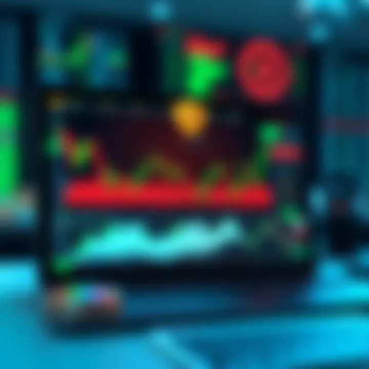 A secure digital platform displaying cryptocurrency trading graphs and security icons