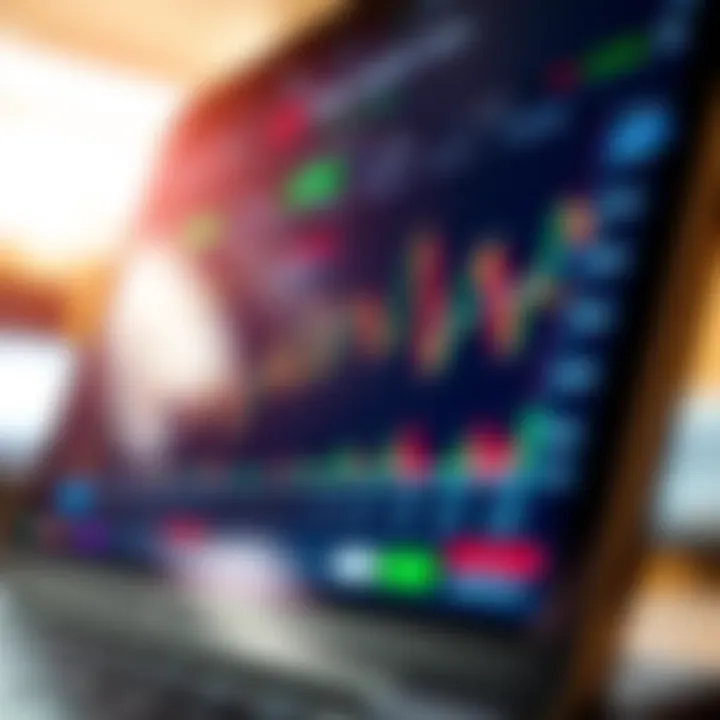 Interface of a forex trading app showing currency pairs and market trends