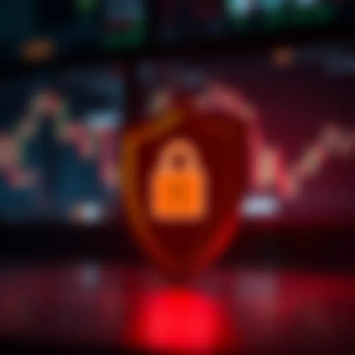 Illustration of a secure shield symbolizing regulated forex trading platform