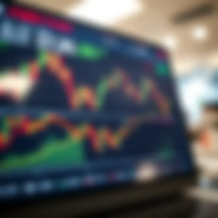 Illustration of a digital forex trading platform interface showing currency pairs and graphs for Kenyan traders