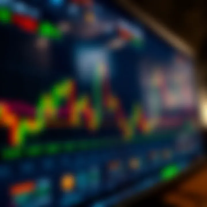 User interface of a crypto trading platform showing cryptocurrency charts and trading options