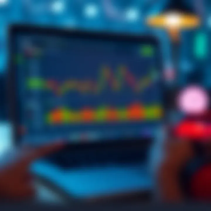 Forex Trading Platform Featuring Kenyan Shilling Charts Open laptop displaying forex trading platform with Kenyan shilling charts
