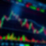 Graph showing cryptocurrency price trends on a digital trading platform interface