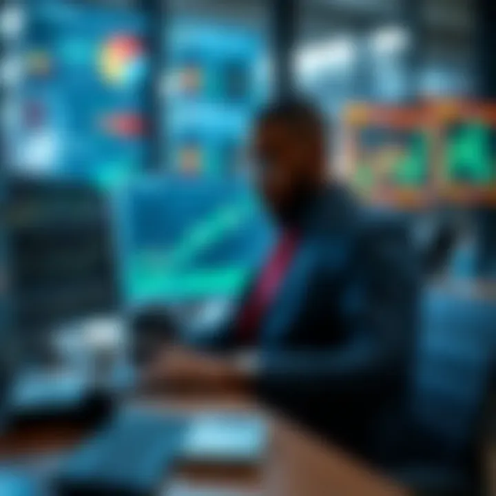 Illustration of technology tools enhancing monitoring and reporting in compliance risk management