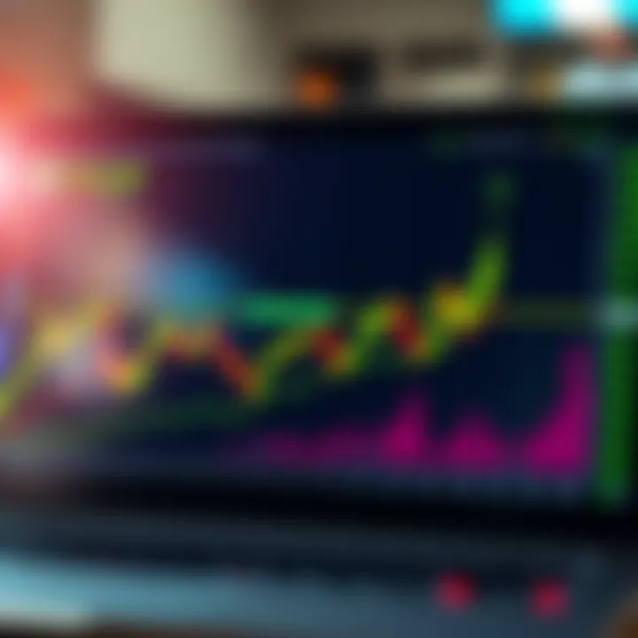 Graph displaying upward trend in binary trading with automated algorithm