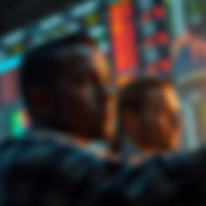 Conceptual illustration of risk management and emotional control in trading