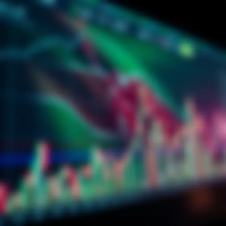 Graph displaying forex market trends with Kenyan flag in the background