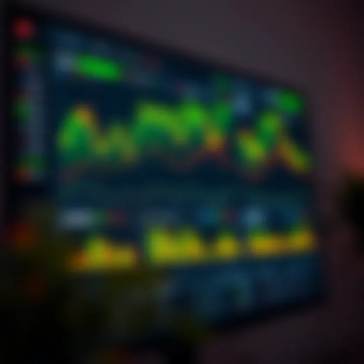 Dashboard displaying financial charts and risk indicators for business analysis