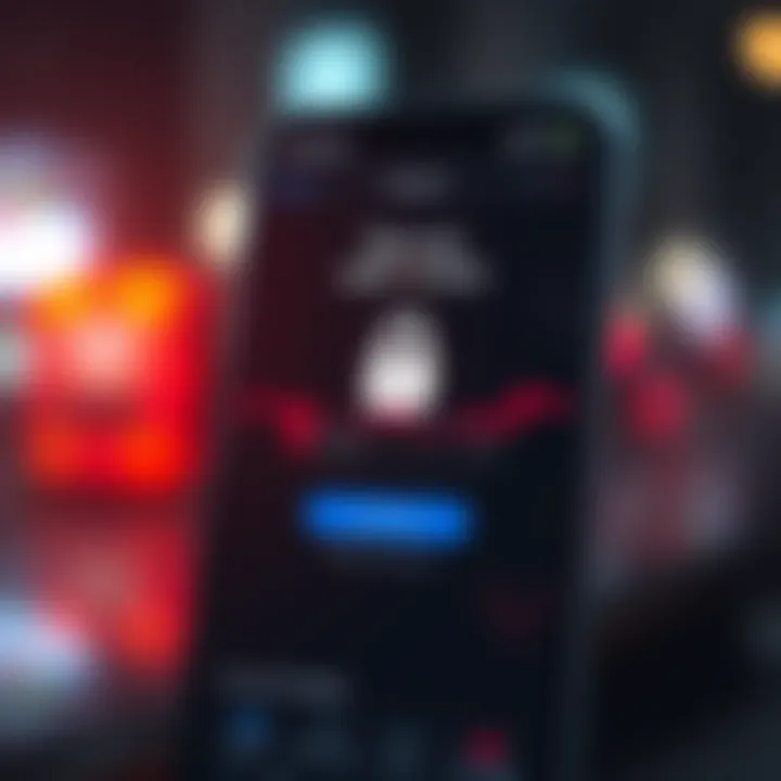 Secure login screen on a forex trading app emphasizing account protection features