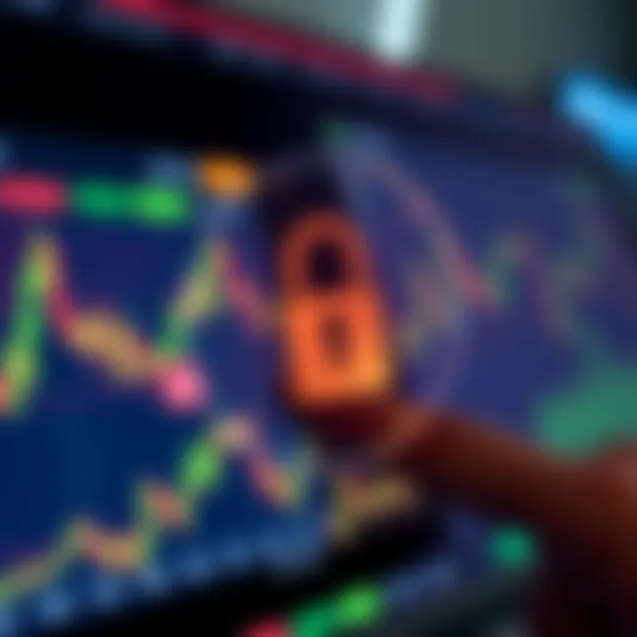 Secure digital lock overlay on forex trading platform illustrating safety and regulation