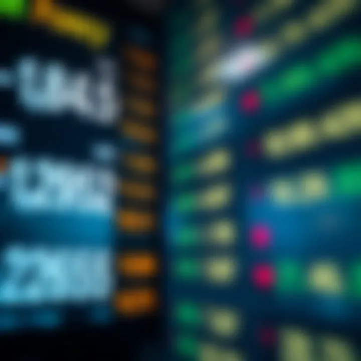 Illustration showing currency exchange rates on a digital screen symbolizing forex trading in Kenya