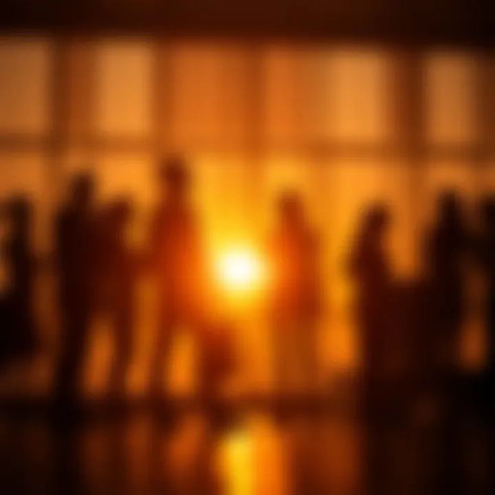 Silhouettes symbolizing inclusion and support in a community embracing gender diversity