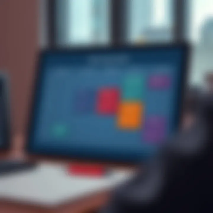 Visual representation of a risk assessment matrix showing evaluation, monitoring, and continuous risk tracking by businesses