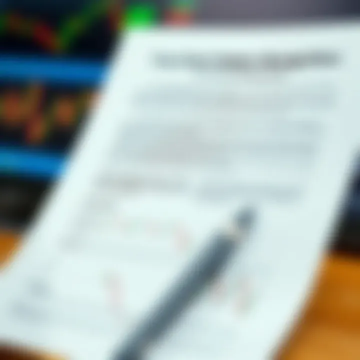 Screenshot of a PDF document showing detailed explanations and diagrams of trading chart patterns