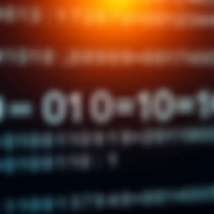 Visual representation of binary multiplication showing how bits are multiplied and summed