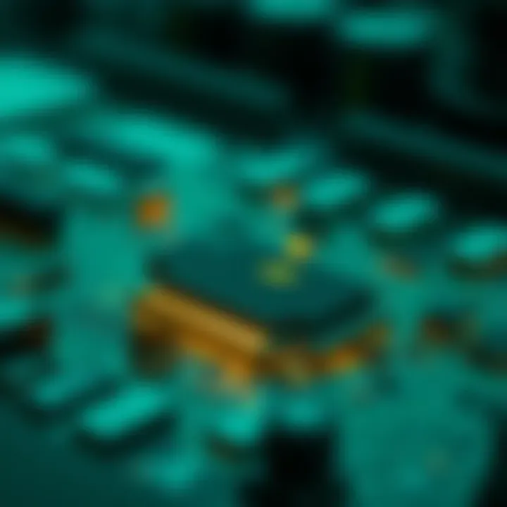 Visual representation of binary converter applications in digital electronics and computing