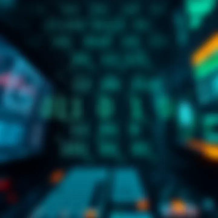 Conceptual representation of binary code powering digital devices