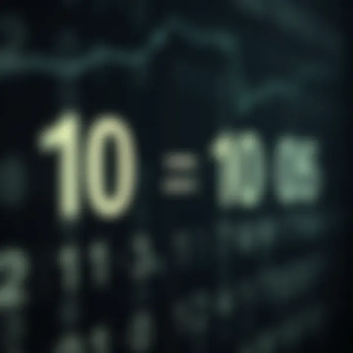 Visual representation of converting decimal numbers into binary using division method