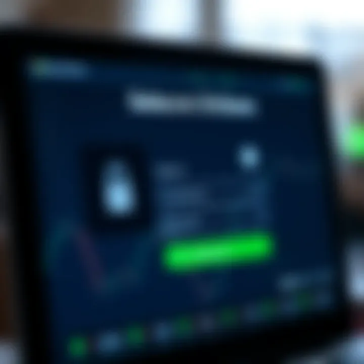 Secure login screen displaying username and password fields for a trading account