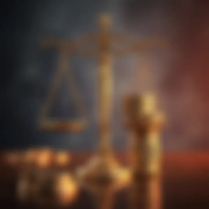 Conceptual illustration of legal scales balancing financial risks in Kenya