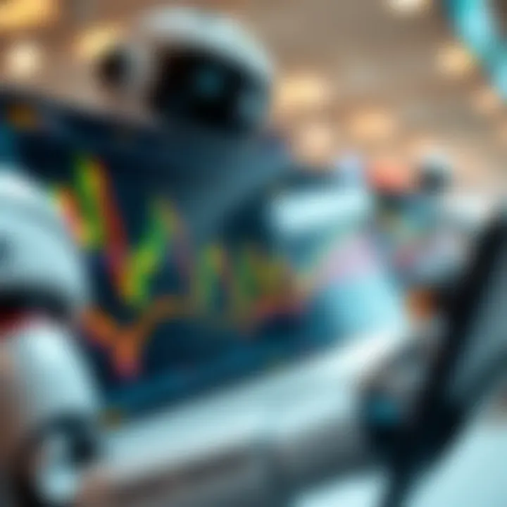 Graph illustrating automated forex trading bot analyzing currency market trends