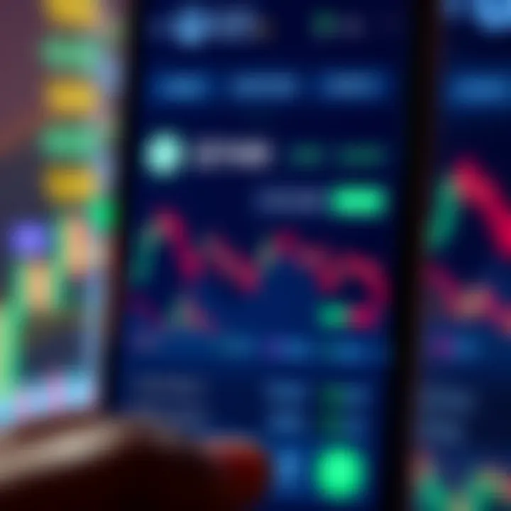 Interface of a secure cryptocurrency trading app showing wallet balance and transaction options