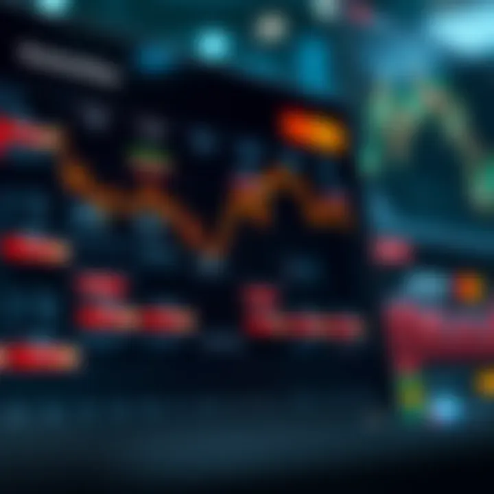 Economic calendar overview showing key financial events and indicators affecting market trends