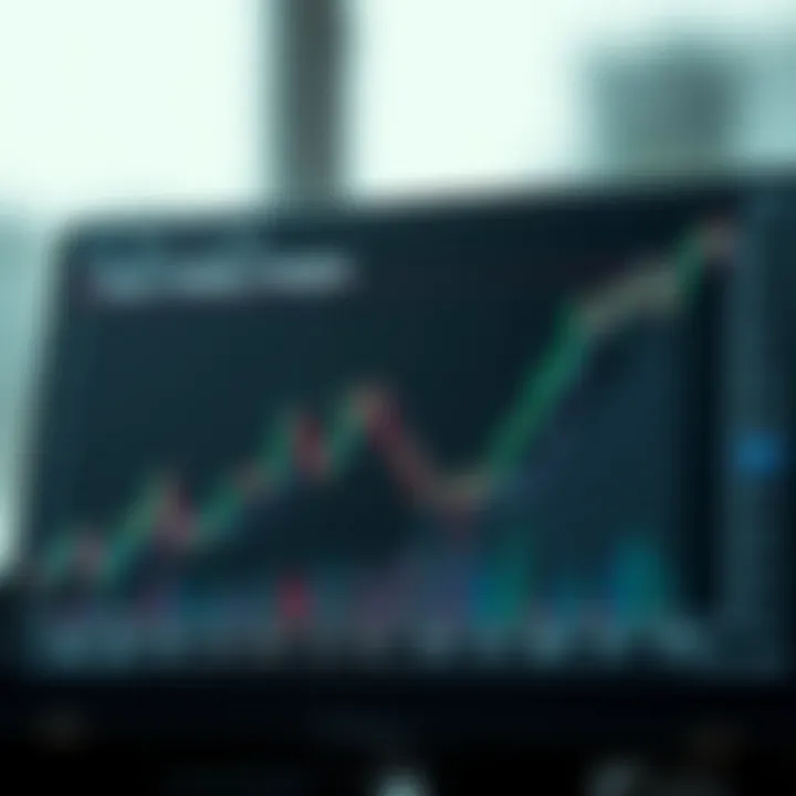 Graph showing comparative performance of different forex trading bot strategies in a dynamic market environment
