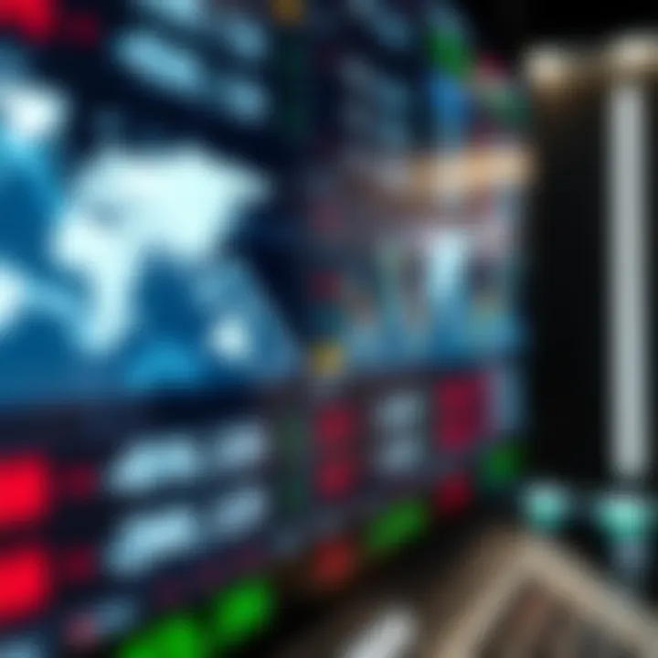 Global currency exchange rates displayed on a digital trading platform