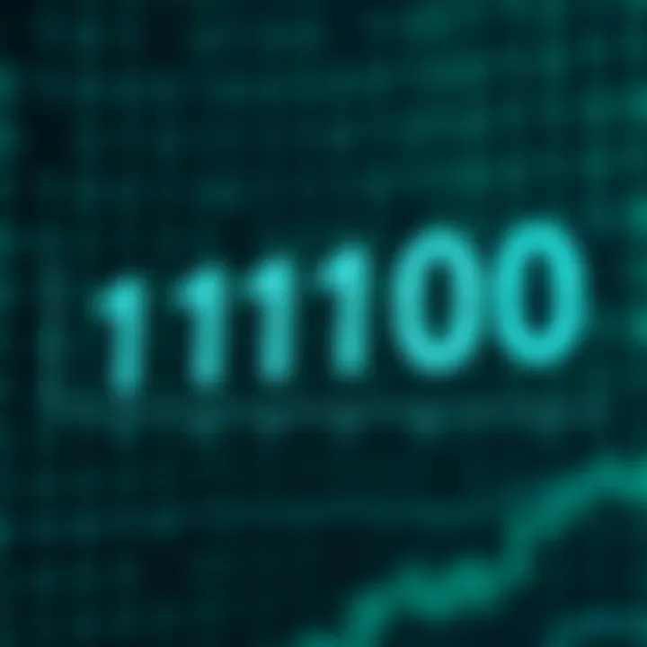Diagram illustrating the binary number system with digits and place values