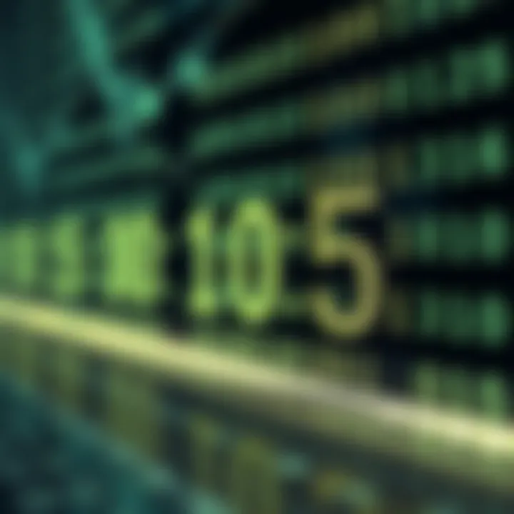 Visual representation of converting binary digits into a decimal number using positional values
