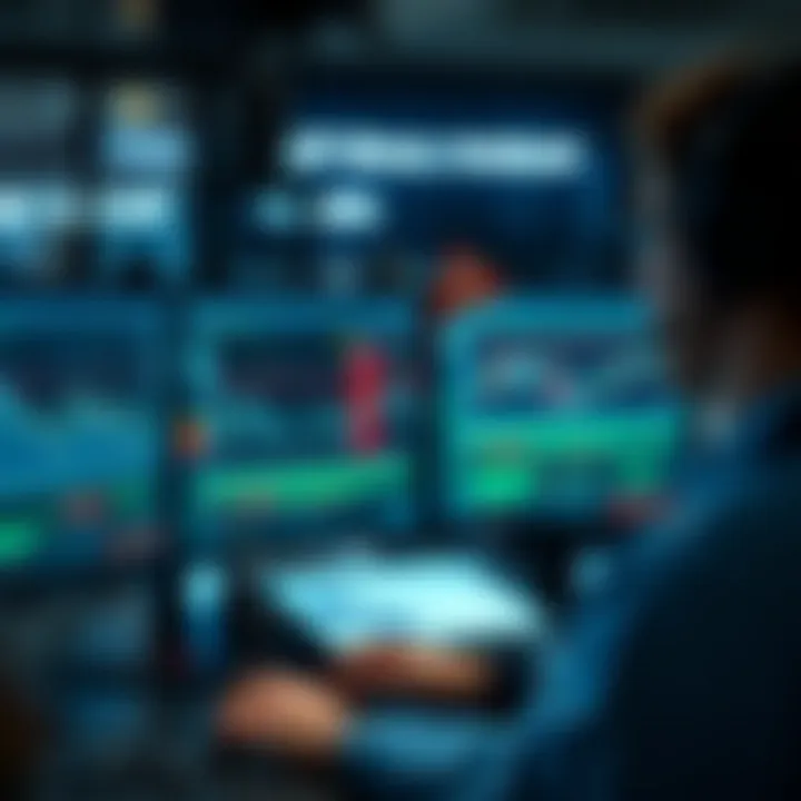 Network engineer using LDP binary analyser interface to monitor and troubleshoot network communication