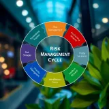 Flowchart illustrating the stages of risk management from identification to monitoring within a Kenyan business context
